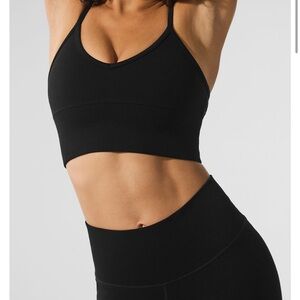 ALO Yoga black plunge bra Small